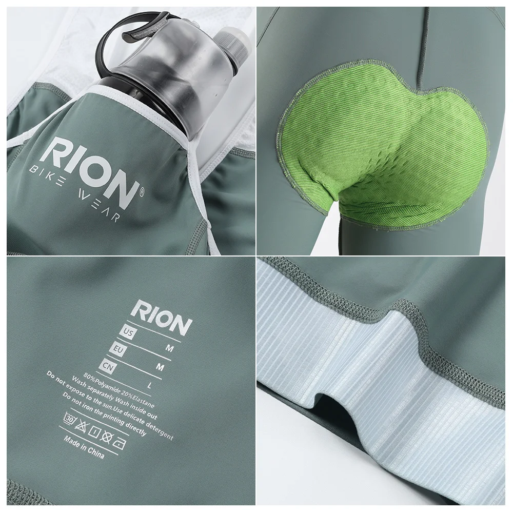 RION Cycling Shorts cycling bib shorts cycling shorts Men Mountain Bike MTB Motorcycle Bibs Padded Tights Pro Bicycle Clothes Riding Biker Braces Dolomiti 8 Hours