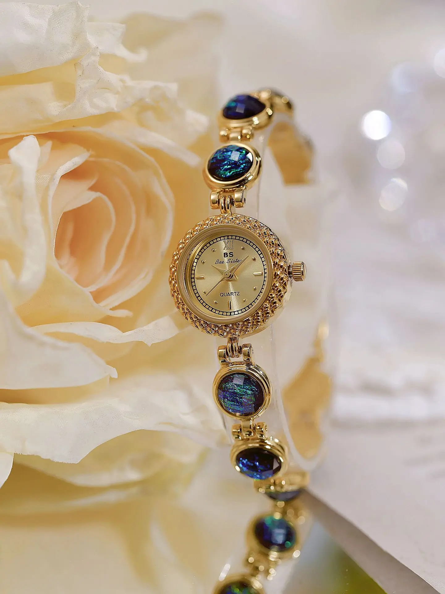 Women Watch Colorful Malachite Quartz Wrist Watches Ladies  display picture 3