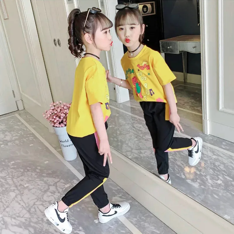Girls Clothing Sets Summer Clothes For Baby Girls T-shirt And Pants Suit Tracksuit For Kids Outfit Fashion Children Clothes Set