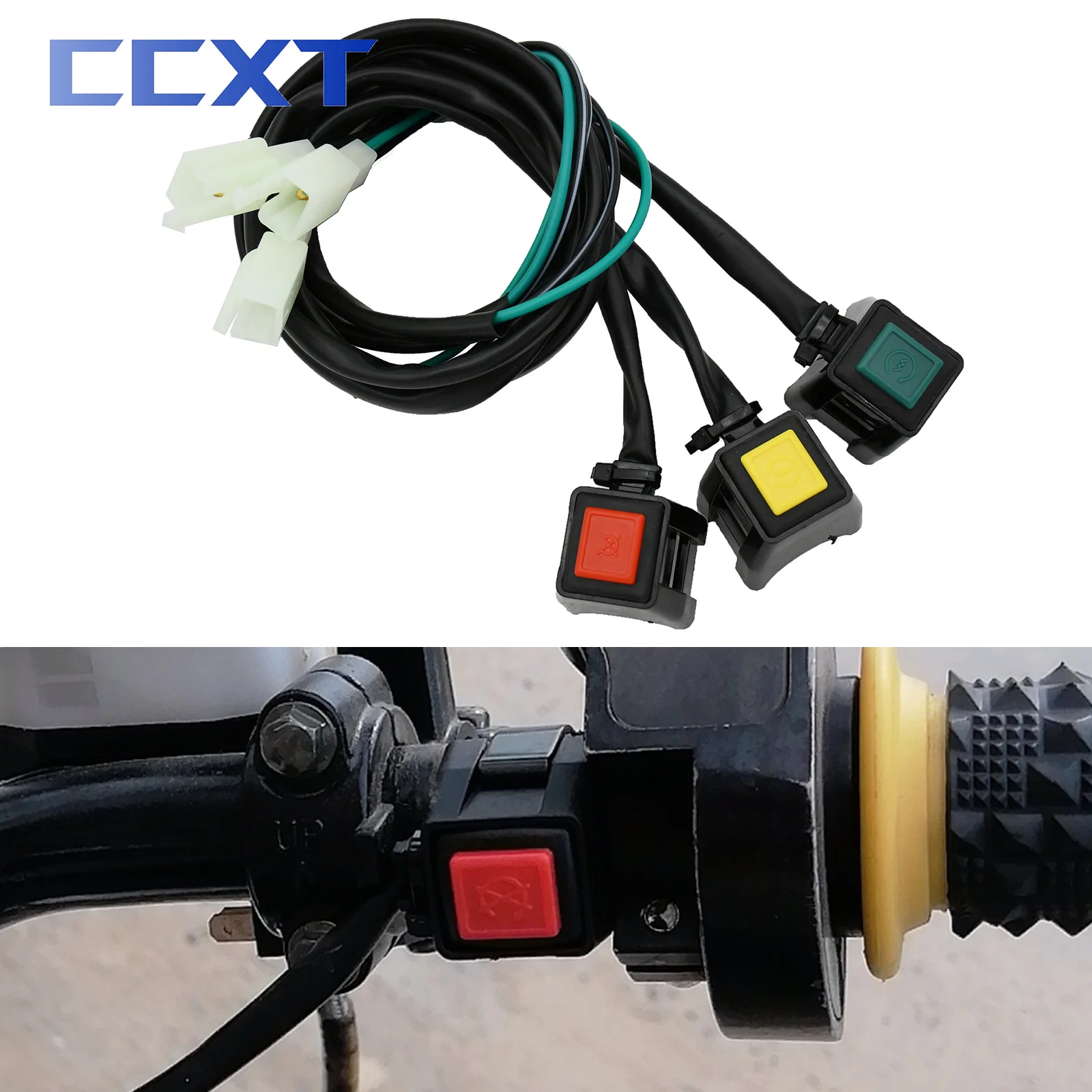 Universal-Motorcycle-Handlebar-Switch-ON-OFF-Starter-Flameout-Button ...