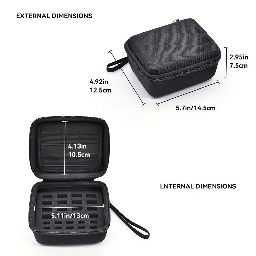 Portable USB Flash Drive & SD Card Organizer Carrying Case