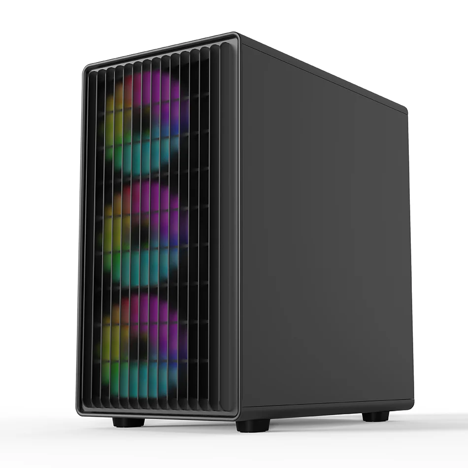 Power Train V1 MATX ITX Chassis Desktop Computer Side Transparent Glass Vertical Host Support 240/280 Water Cooling PC Case pc case pc chassis computer chassis frame