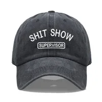 Men's Baseball Cap Women's Sport Golf Caps for Man Washed Cotton SHIT SHOW SUPERVISOR Embroidery Dad Hat Sun Hats Dropshipping 2