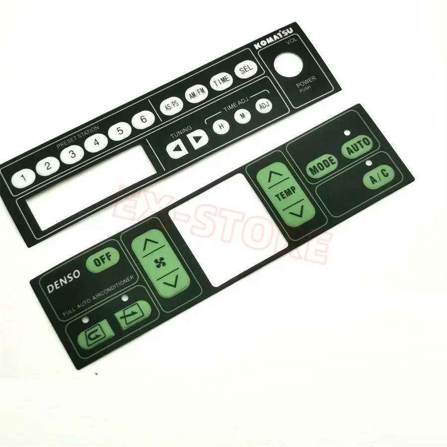 Tuner AIR CONDITIONER PANEL sticker for komatsu PC130-7 PC200-7 PC300-7 PC350-7 PC360-7 PC450-7