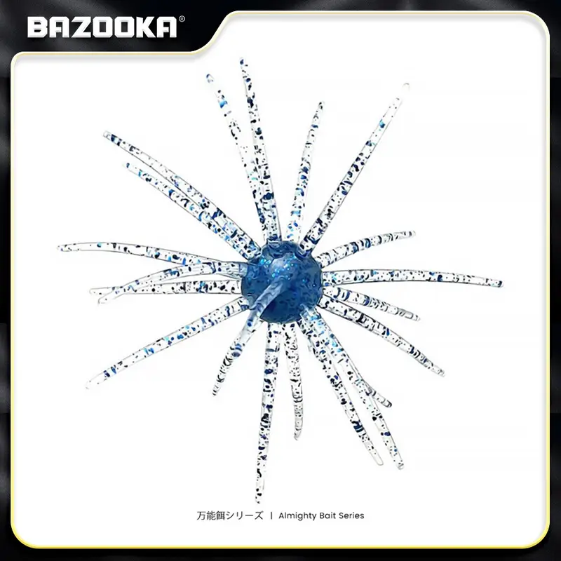 Bazooka TPE Fishing Lure 2g 8g Simulated Sea Urchin Lures Soft Silicone For Bream Pike Bass Mandarin Tilapia Gears Winter Biats - Image 12