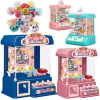Small Electric Claw Machine Children Mini Cartoon Game Console Boys and Girls Playing House, Gifts and Toys Three Bar Operation 1