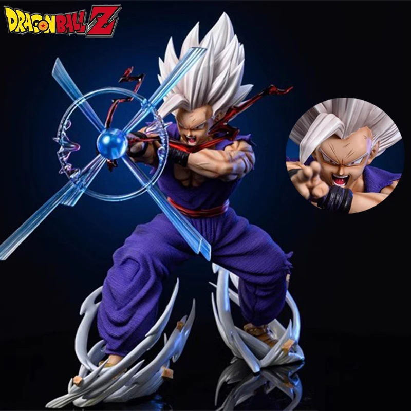 Dragon Ball Anime 25Cm Figure Gohan Figure Son Gohan Ssj3 Action Figure Magic Guan Light Kill Cannon Collection Model Doll Toy