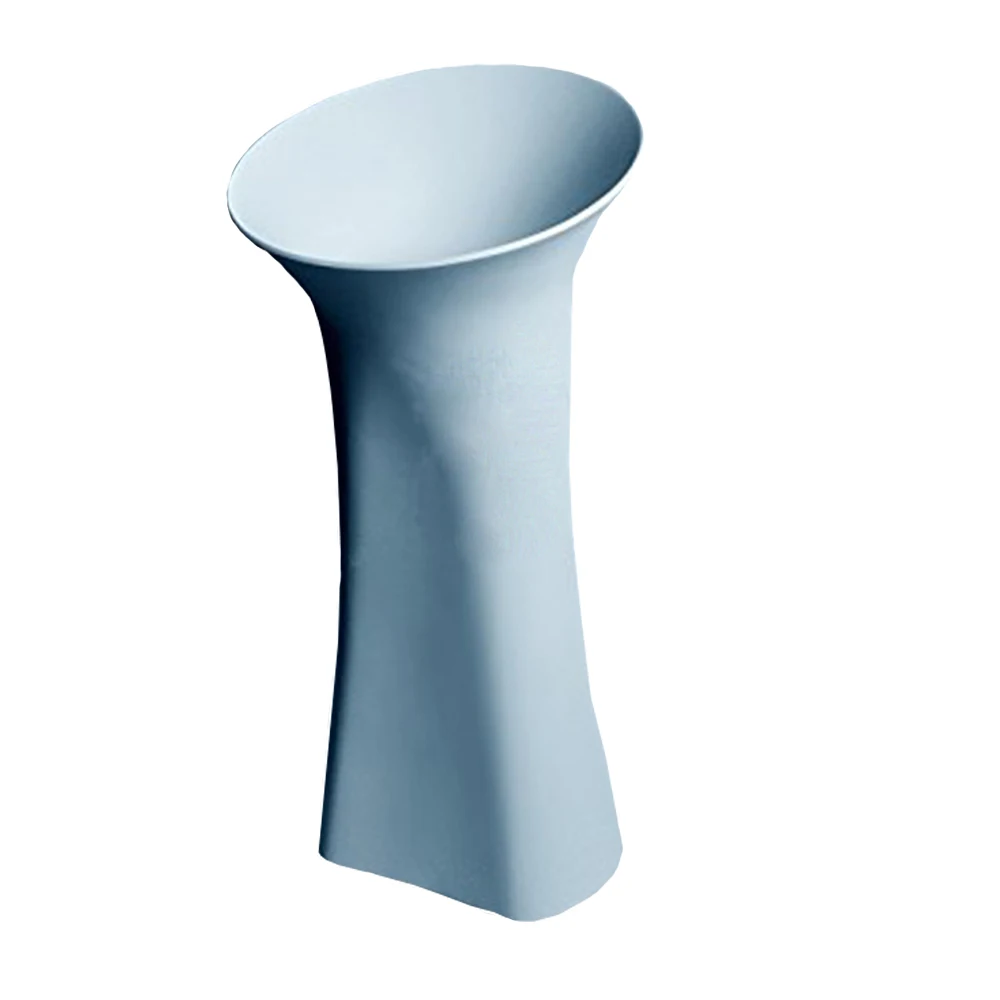

Bathroom Corian Pedestal Wash Basin Freestanding Solid Surface Stone Vanity Hand Sink RS3824