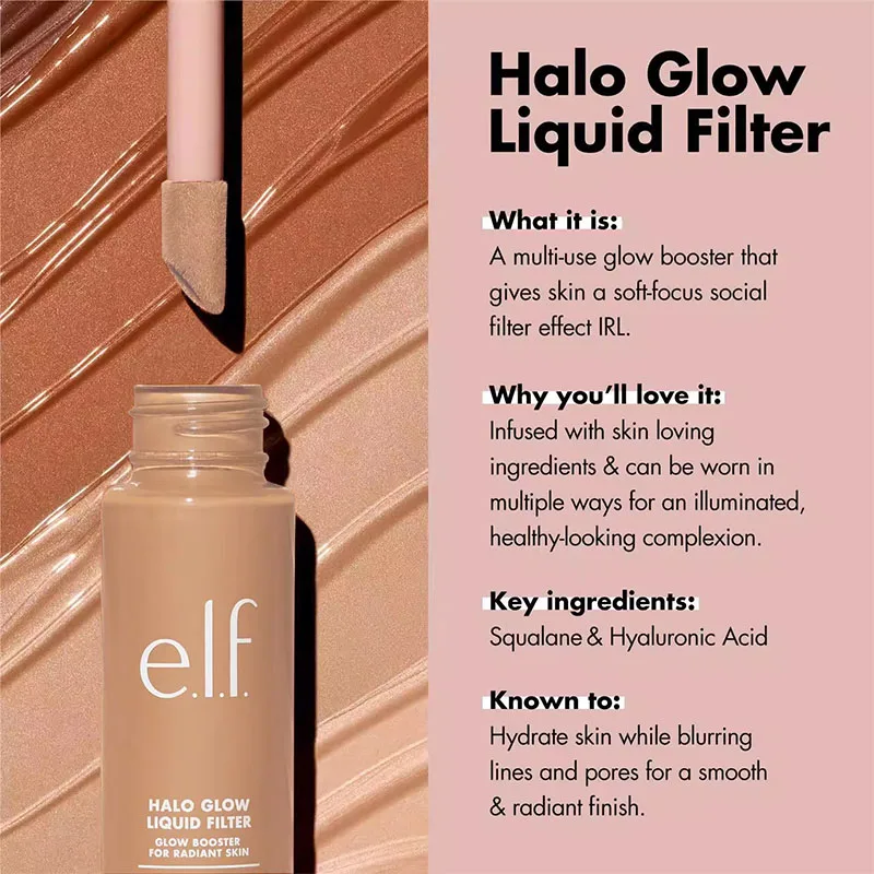 Elf Full Coverage Foundation Waterproof Oil Control Concealer Illuminante Lunga Durata Traspirante Leggero Naturale Cosmetico per il viso - immagine 6
