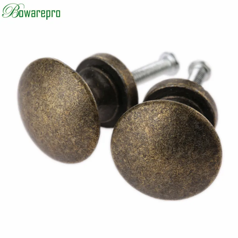 Zinc Alloy Retro Jewelry Box Buttons Dresser Drawer Wardrobe Pull Handles Mushroom Typed Cupboard Cabinet Mini Door Knob 25x23mm