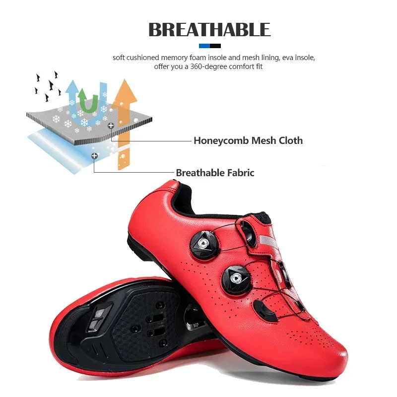 Men Self-Locking Speed Bicycle MTB Sneakers Racing Bike Shoes Cleats Spd Cycling Shoes Women Mountain Road Cycling Footwear cycling shoes
