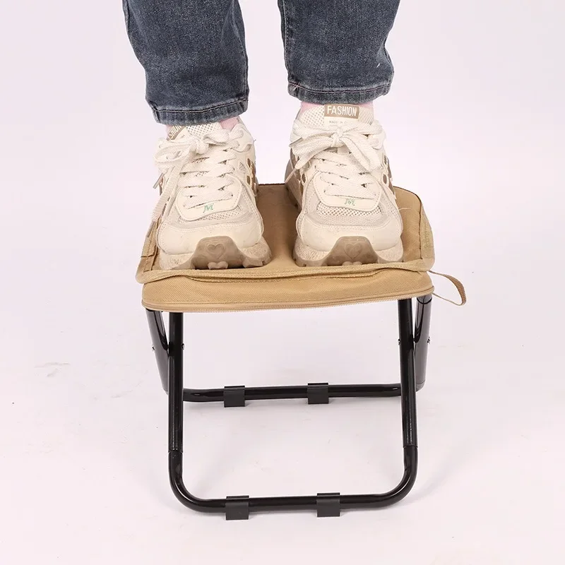 Petit tabouret de pêche pliant style sac à main portable pour pêche nomade et camping discret