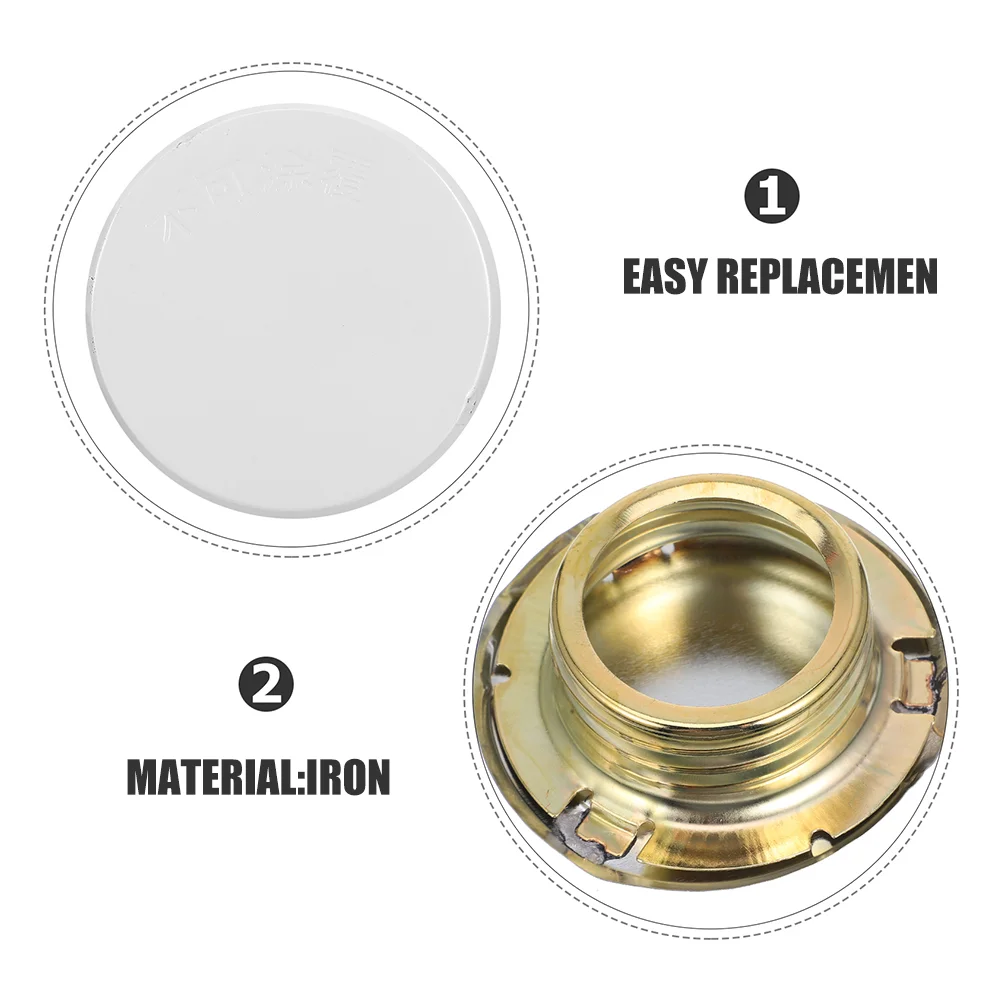 2 Pcs Sprinkler Head Cover Sprinklers Fire Covers White Iron Sprinker Ceiling Plate