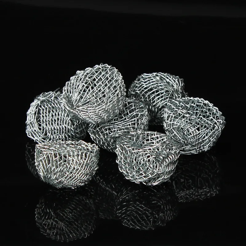 10Pcs Tobacco Ball Filter Burning Mesh Ball Hollow Smoking Pipe Metal ...