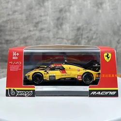 In Stock New Bburago 1:43 Le Mans Rally Ferrari Alloy Diecast Car Toy Gift (2025 499p No83)