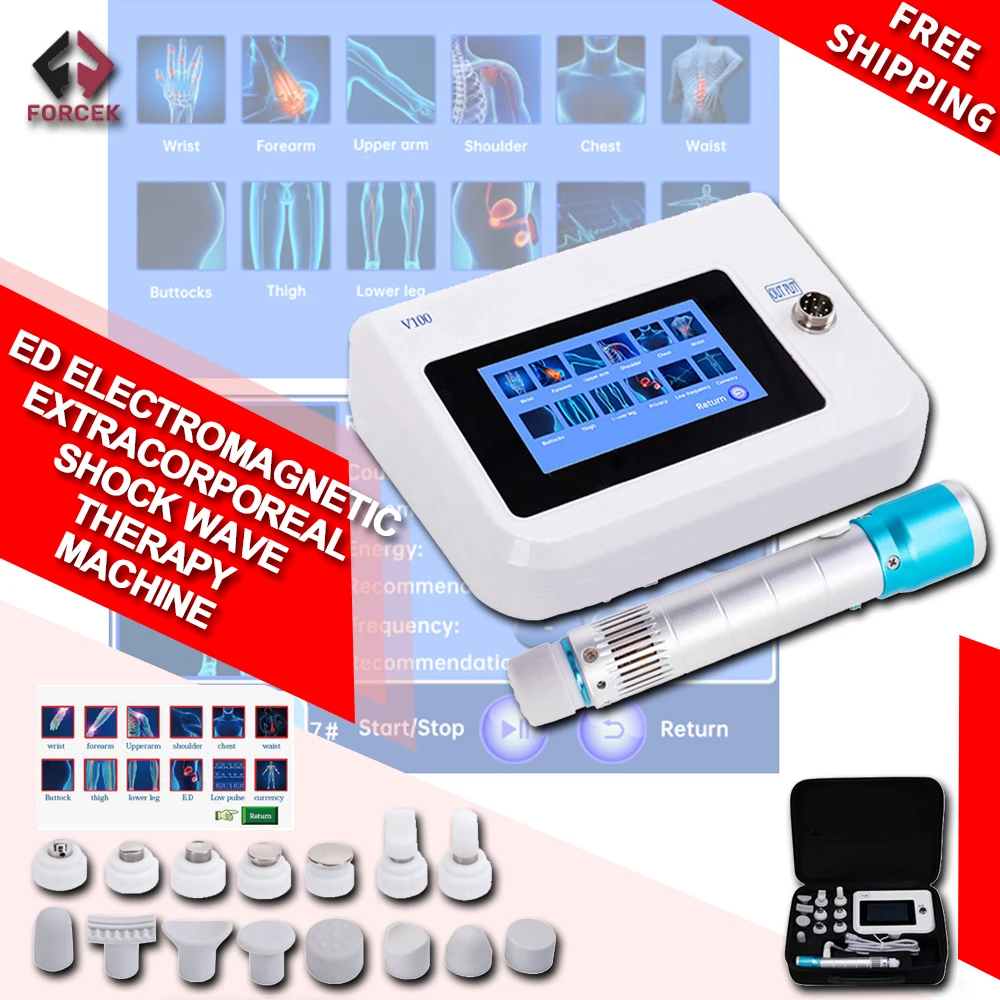 

Portable Physical Therapy Equipment ED Electromagnetic Extracorporeal Shock Wave Therapy Machine Pain Relief Body Relax Massager