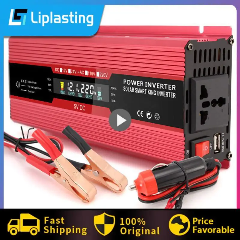 

20000w Universal Car Inverter Solar Inverter Multifunctional Sine Wave Voltage Converter Adapter Portable Power Inverter