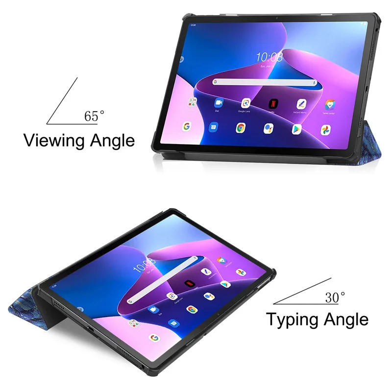 Capa Inteligente em Couro Tri-fold para Lenovo Tab Estojo Inteligente para Xiaoxin Pad M10 Plus 3ª Geração Tb125fu Tb128fu Geração 10 2023 - Imagem 5