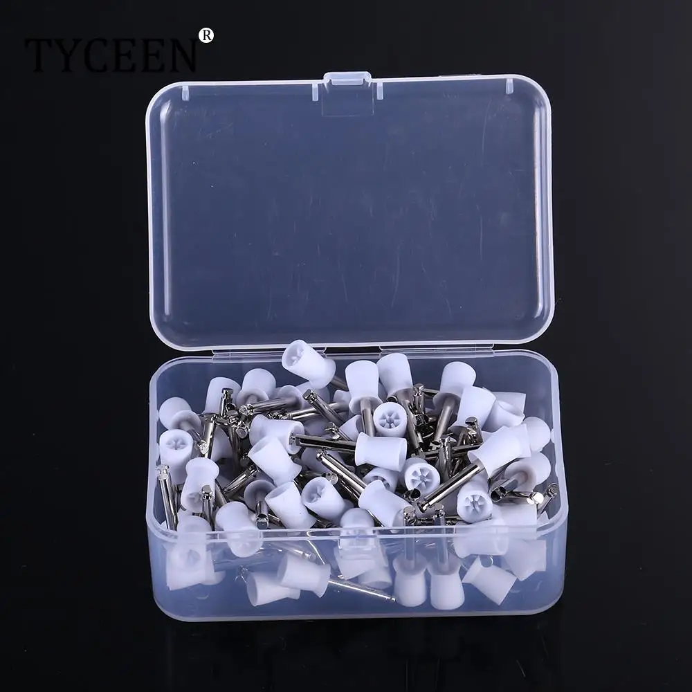 

100pcs/box Dental Polishing Cup Latch Type Rubber Tooth Polish Polishing Brush Prophy Cup for Low Speed Handpiece Oral hygiene
