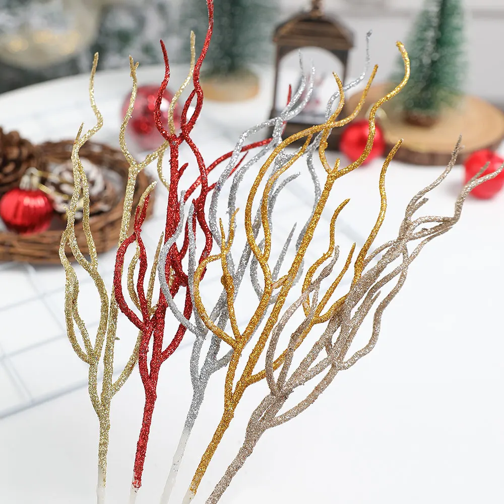 3/5 Stücke Weihnachtsdekorationen Farbigen Zweig Künstlicher Blumenstrauß Weihnachtsbaum Ornament Wohnkultur Neujahr Navidad 2025 Zubehör – Detail 10