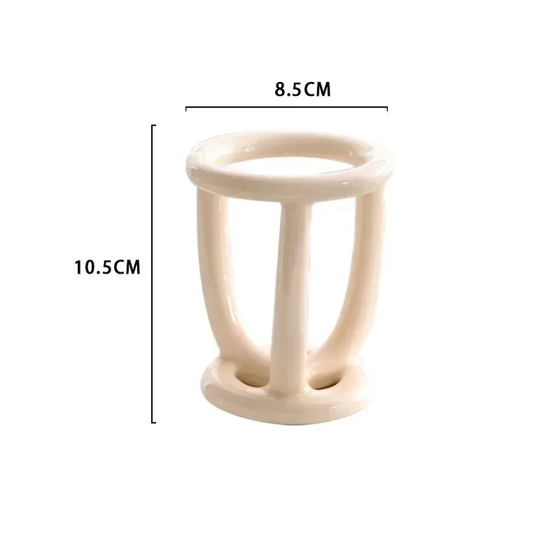 

Multifunctional Organizer Base Bathroom Portable Ceramic Simple Toothbrush Case Holder Toothpaste Accessories