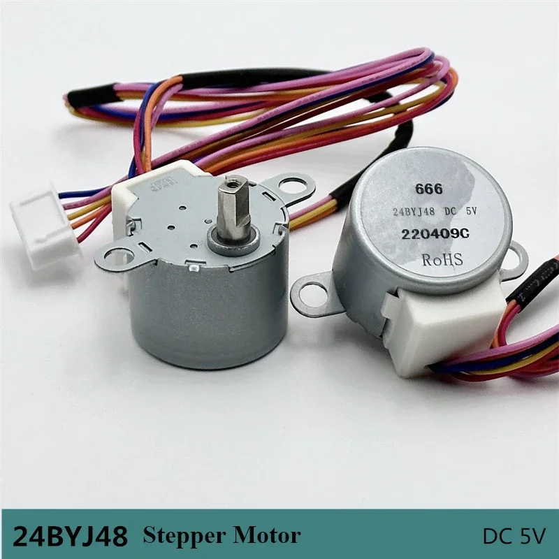24BYJ48 Micro 4-Phase 5-Wire Reduction Stepper Motor DC 5V Micro Gear Stepping Motor For Camera Monitoring air conditioner Robot stepper motor