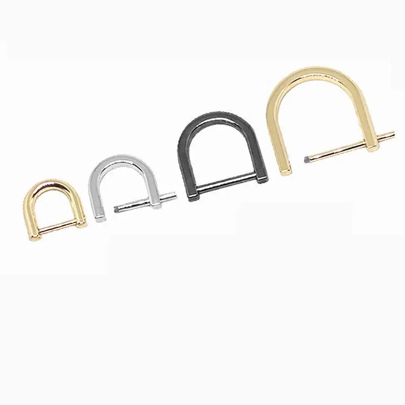 Description Picture 4 of item2pcs Metal Opening D Ring Buckle Detachable Dee Buckle Carabiner Clasp for Leather Craft Bag Belt Strap Handle Shoulder Webbing