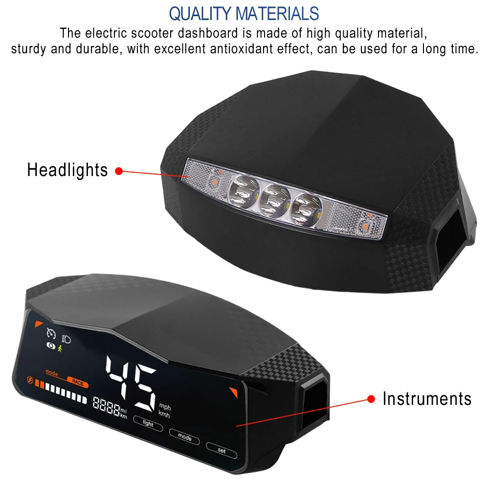 Digitales Armaturenbrett mit Blinker und Scheinwerfer für Kugoo KuKirin G4 Display-Instrument Hauptplatine Roller-Zubehör – Detail 3