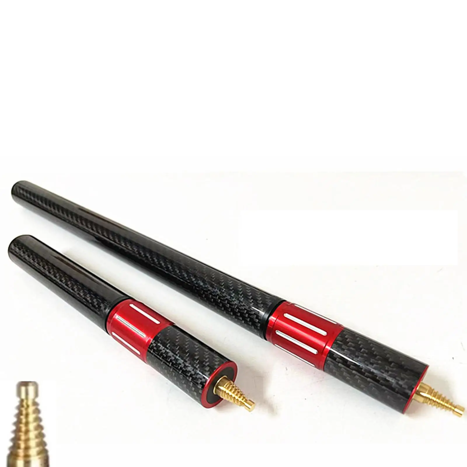 2x Telescopic Pool Cue Extender Billiards Cue Extension Billiard Holder Durable Snookers Cue Extension for Billiard Cues