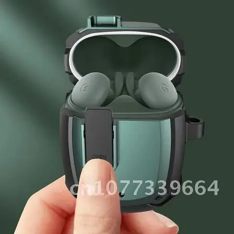 

Armor Shockproof Anti-drop Earphones Protective Case Creative Switch Buckle Wireless Headset Cover Fit For Google Pixel Buds 2