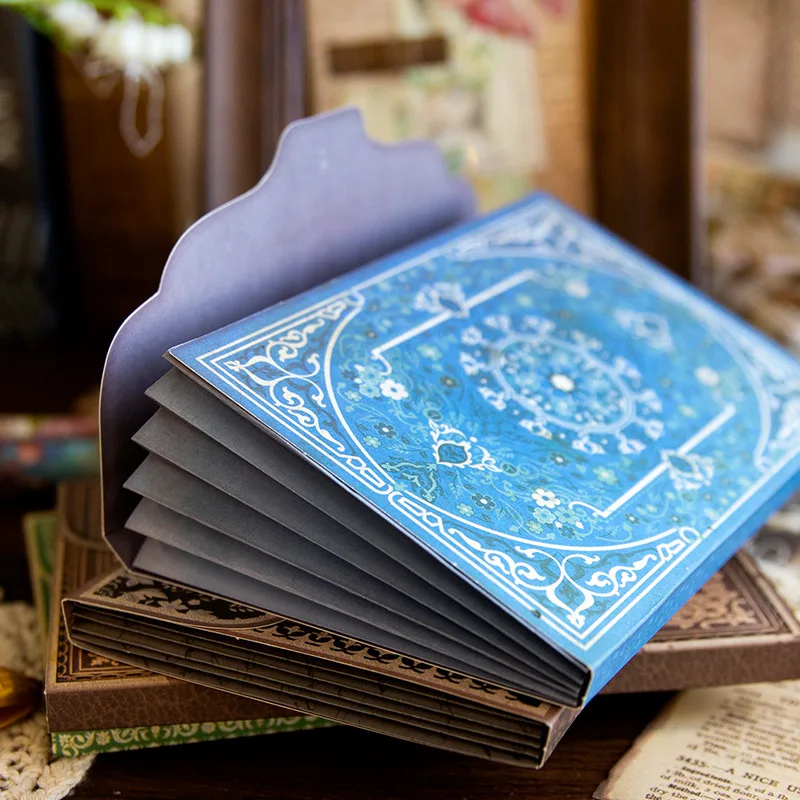 

60pcs/lot Memo Pads Material Paper Once Upon a Time Journal Scrapbooking paper Card Background Decoration Paper