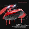 Super Cool Electric Remote Control Jet Racing Boat 2.4G 100M Highlight Searchlight Low Power Warning RC Speedboat Boat RC Toys 5