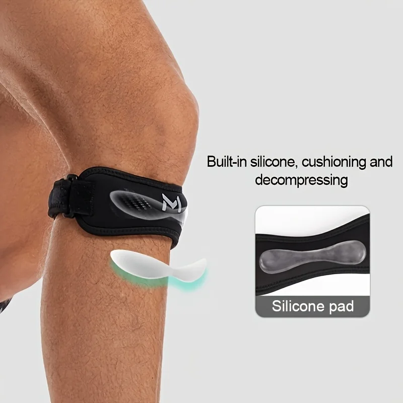 1Pcs Sports Patella Strap Knee Brace Support for Arthritis, ACL, Running, Basketball, Sports, Athletic. Best Knee Brac