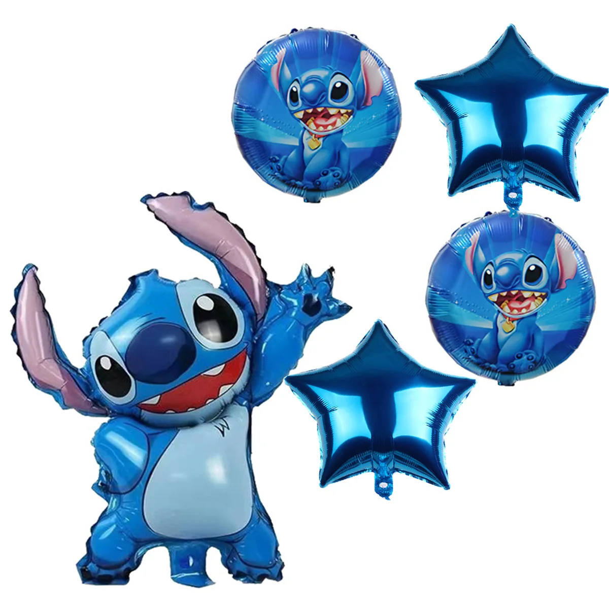 12pcs Lilo and Stitch Party Balloons for Theme Party Aluminum Film Balloons  suit Stitch Birthday Party Decorations