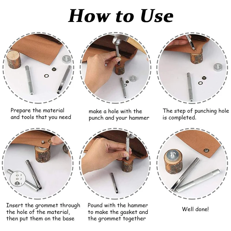 Grommet Tool 80Sets Grommets Eyelets 4mm 5mm 6mm 8mm 10mm 12mm Inside Diameter Tool for Leathercraft DIY Clothing Shoes Curtains eyelet punch tool set,eyelet grommet ring,eyelet grommet ring kit,grommet eyelet kit,grommet punch tool,grommet tool kit,grommet tool,eyelet grommet dies
