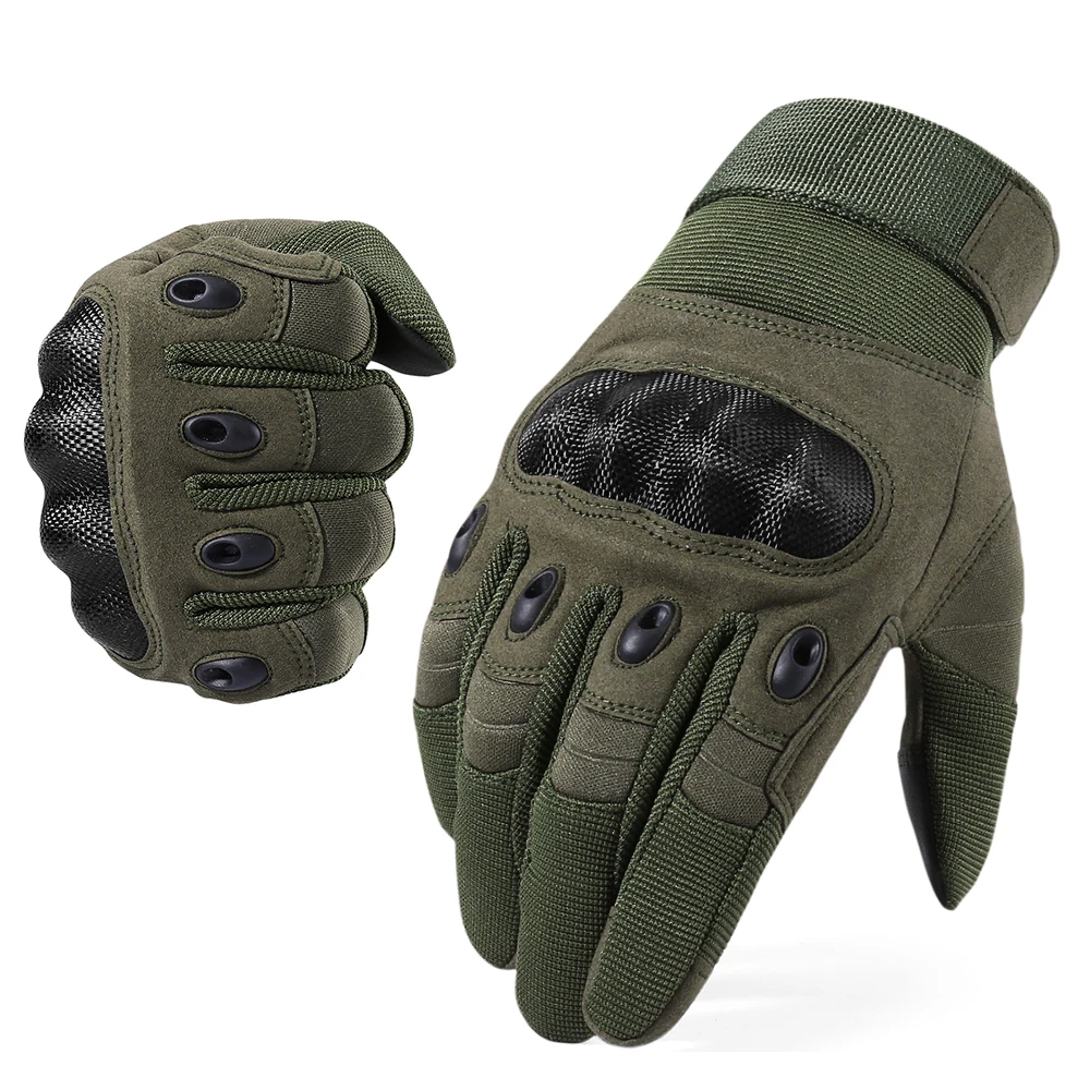 thumbnail image 1 of Guantes tácticos con pantalla táctil para tiro de Paintball, Airsoft, combate, caza, deportes, ciclismo, antideslizantes, dedo completo, 1 of 5