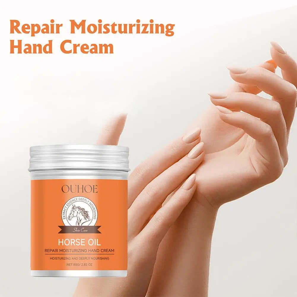

Horse Oil Anti Crack Foot Cream Heel Cracked Repair Cream Smooth Removal Dead Skin Callus Anti-Drying 80g Hand Feet Skin Care