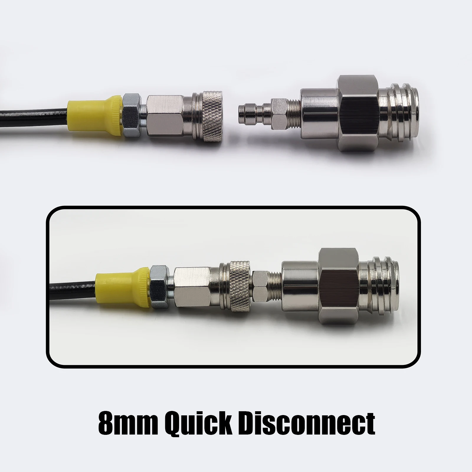 CO2 Tank Adapter Kit Soda Machine Filling To External CO2 W21.8-14 G3/4 CGA320 With Quick Disconnect Connector