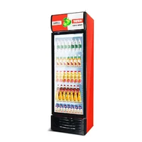 Beverage Display Refrigerated Cabinet Upright Chiller Commercial No Frost Glass Doors Fridge 1
