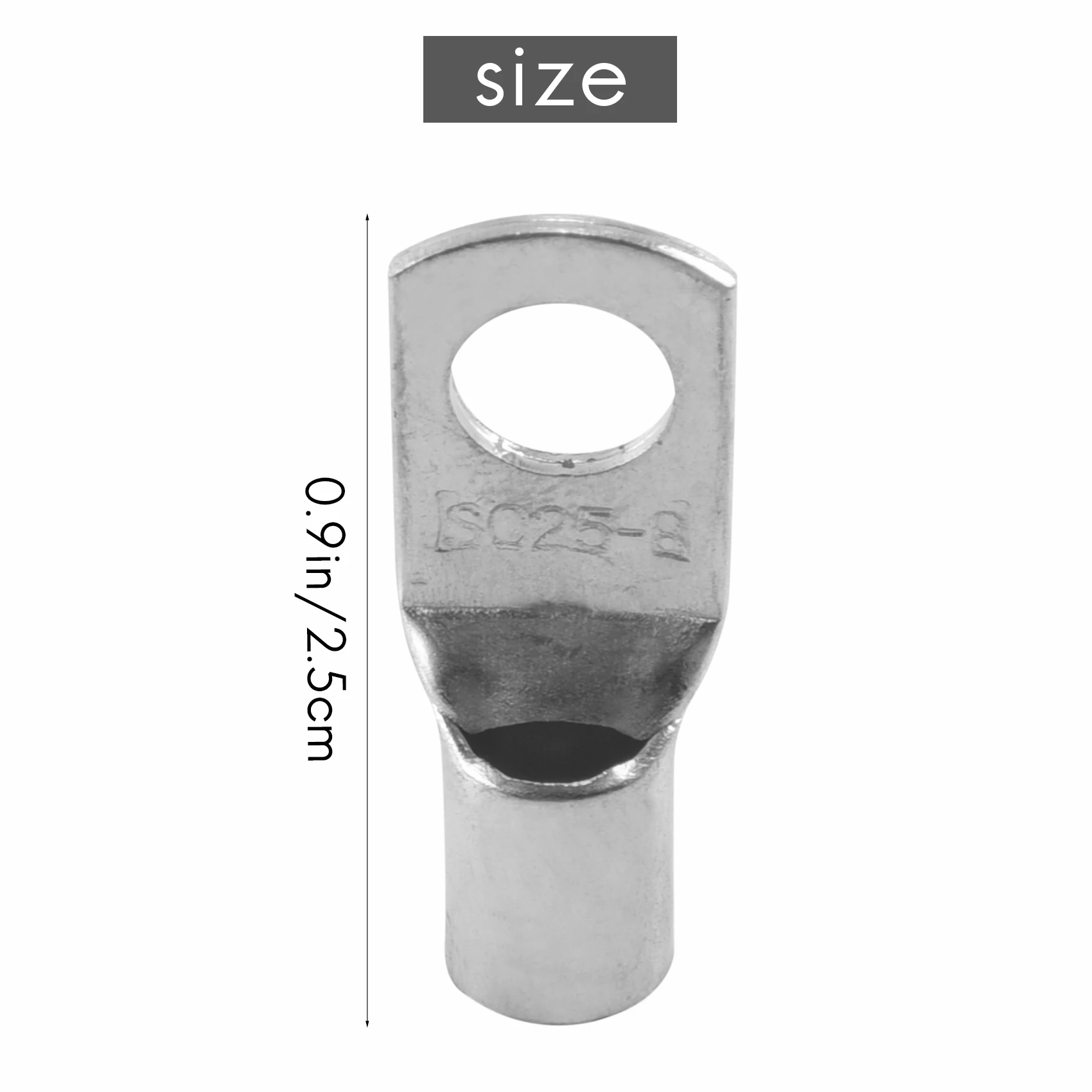 【Trending】 A61Z Deals 10 Copper 25Mm X 8Mm Lug Starter Cable Welding Terminal Ring
