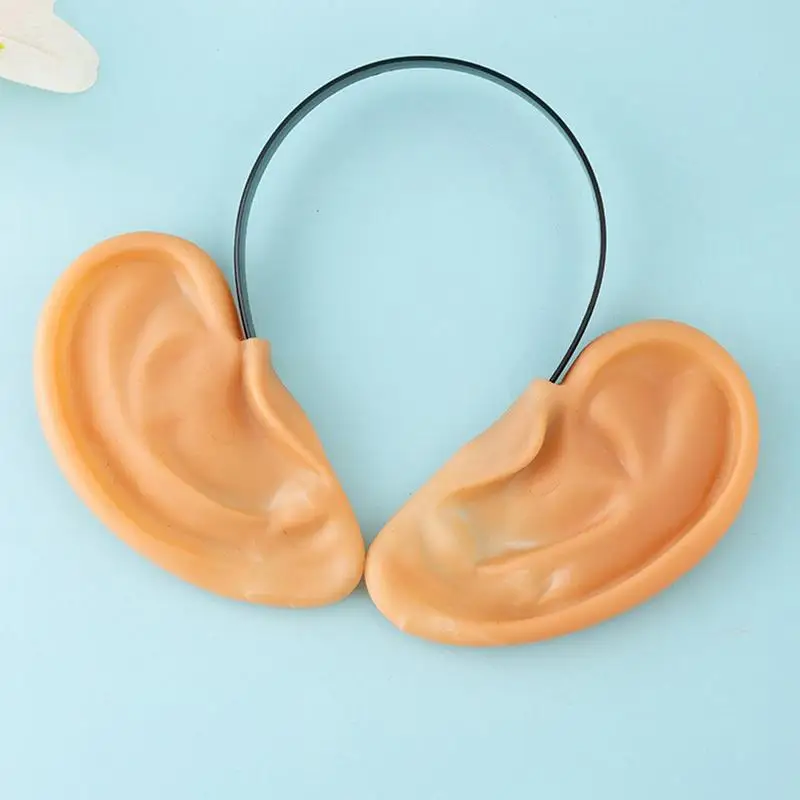 Jum-bo False Ears With Furry Black Ear Funny Clown Halloween