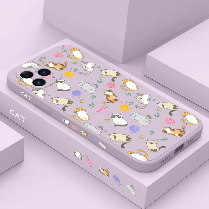 Cat Pattern Phone Case Cover