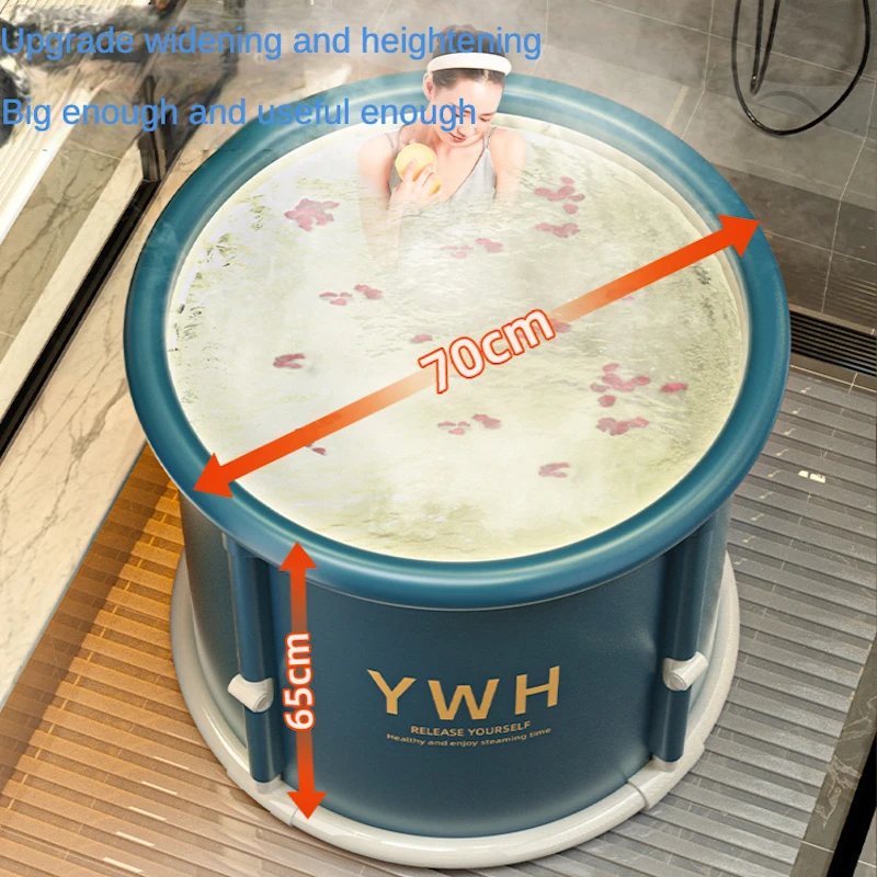 Folding Bath Tub Adults Large Capacity Foldable Bath SPA Bathtub Children Portable Collapsible Fabric Bathtub Free Installation inflatable bathtub foldable bath bucket