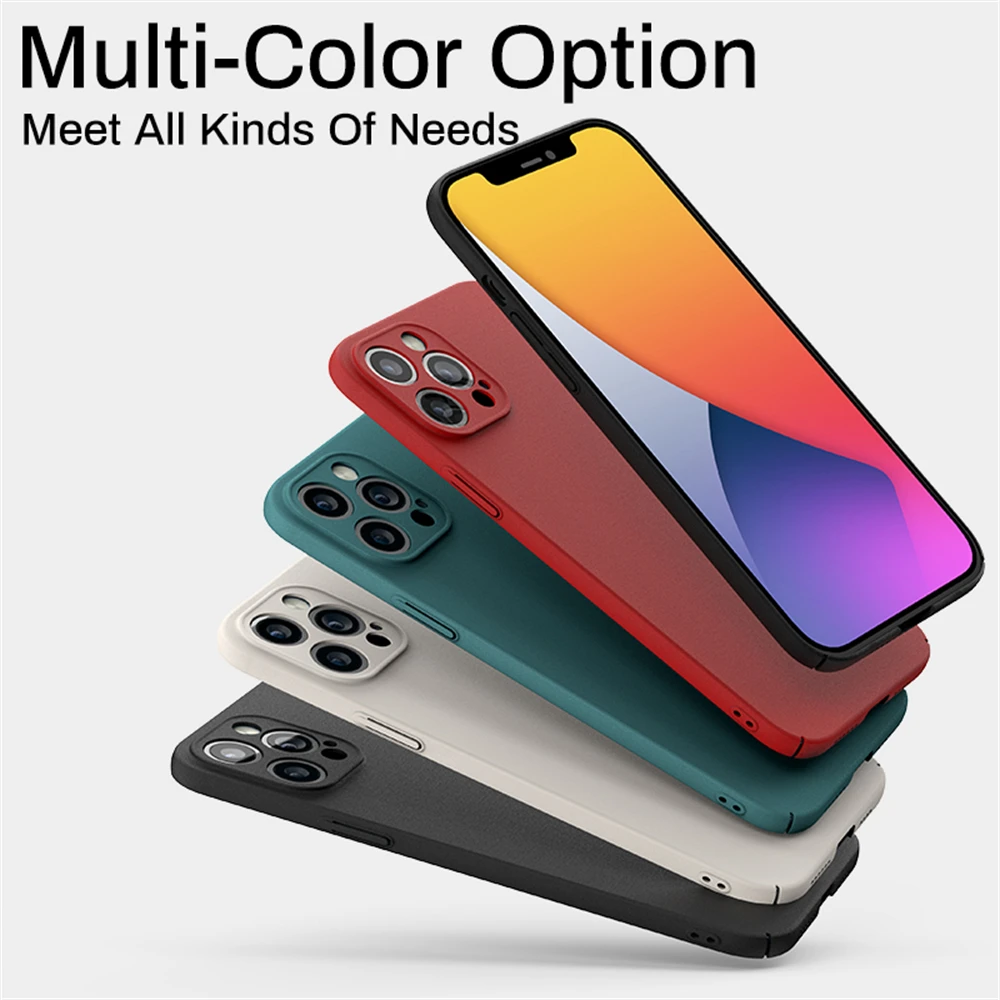 Luxury Sandstone Matte Ultra-Thin Hard Phone Case - Slim PC Bumper Back Cover