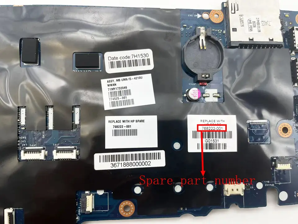 KoCoQin Laptop motherboard For HP Probook 430 G2 Core SR1EN I3-4030U Mainboard 768221-601 768221-501 768221-001 ZPM30 LA-B171P - 7
