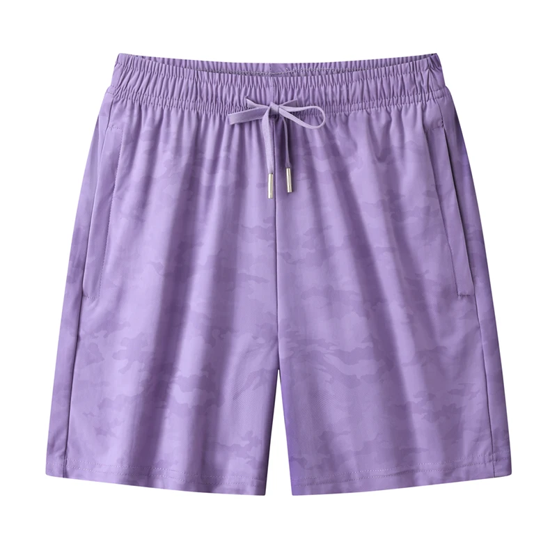Summer Women's Solid Drawstring Elastic High Waisted Camouflage Pockets Casual Loose Fashion Shorts Trousers Office Lady Pants