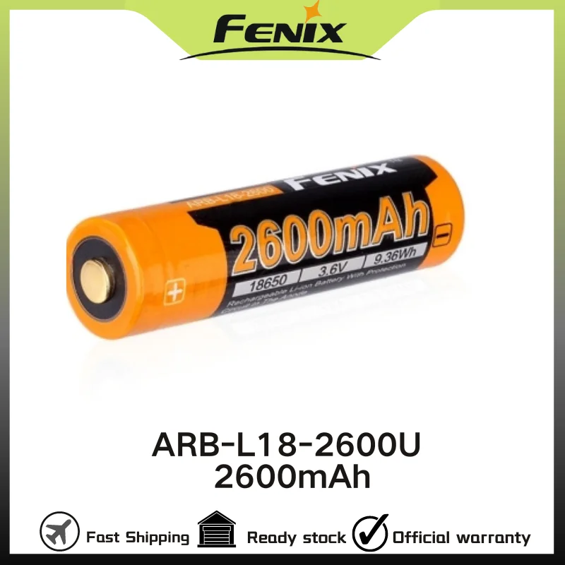 

Fenix ARB-L18-2600U USB зарядка 2600mAh 18650 перезаряжаемая литий-ионная батарея