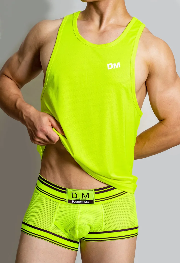 Men's Undershirt Fitness Sports Fine Mesh Sling Breathable Loose Quick Dry Sleeveless Training Running Quick Dry Jersey Summer