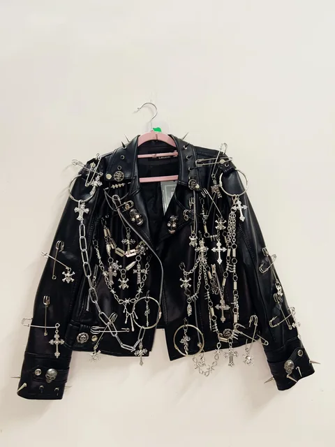 y2k vintage jacket値下げ不可 Vamtac Y2k Vintage Black Jacket For Unisex