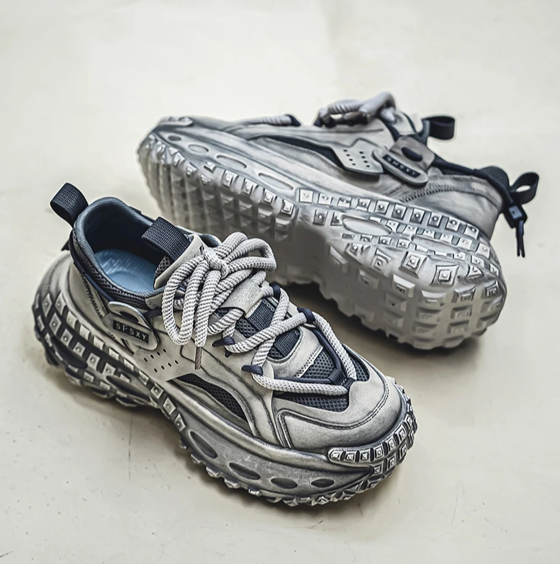 New Summer Outdoor Men's Casual Thick Bottom Sneaker Shoes For Men Sports Breathable Mans Popular Loafers Model Male_vogvips.com